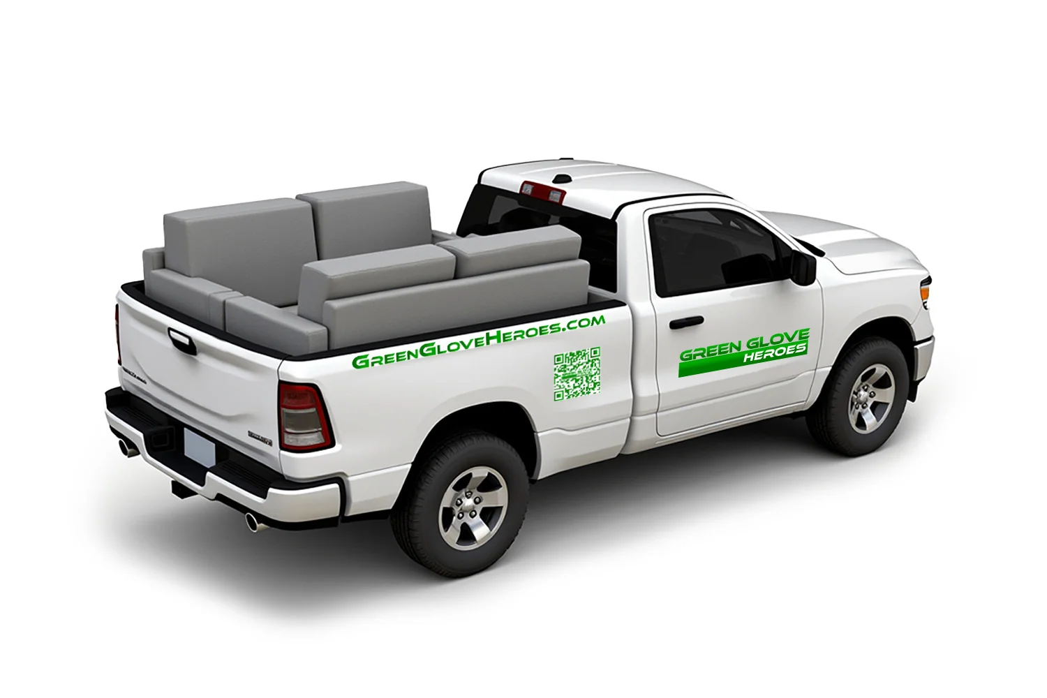 Example of mixed furniture in a single truck load