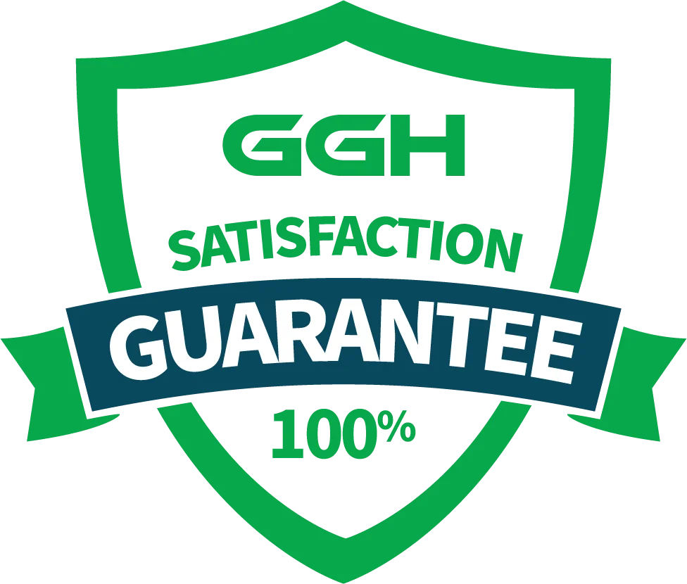 Green Glove Heroes 100% satisfaction guarantee badge